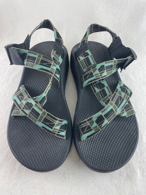 Chaco Men's Black Webbing Straps Sandal Detail Size 13